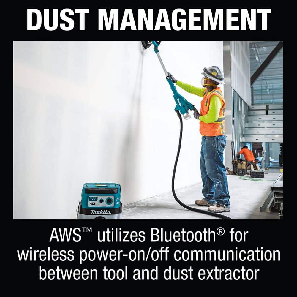 Makita 18V LXT Lithium-Ion Brushless Cordless 9 in. Drywall Sander, AWS Capable (Tool Only)