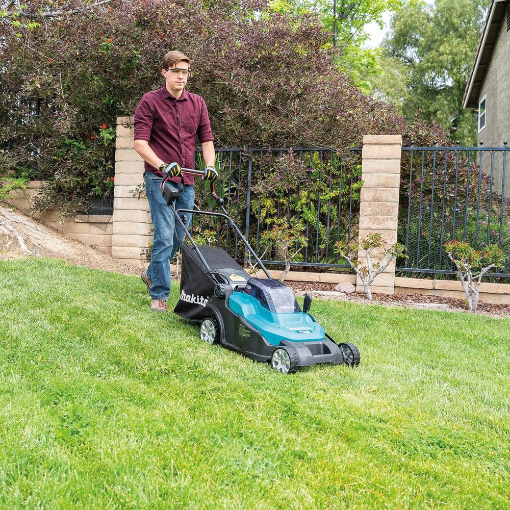 Makita 18V X2 (36V) LXT 17 in. Walk Behind Residential Lawn Mower Kit (5.0Ah) with LXT Blower and LXT 13 in. String Trimmer
