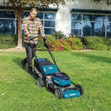 Makita 18V X2(36V) LXT Lithium-Ion Cordless 21 in. Walk Behind Lawn Mower Kit w/4 Batteries 5.0Ah with 18V Blower, Tool Only