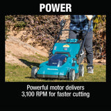 Makita 18V X2 (36V) LXT Lithium-Ion Cordless 19 in. Walk Behind Lawn Mower Kit w/4 batteries (4.0Ah)