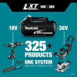Makita 18V X2 (36V) LXT Lithium-Ion Cordless 19 in. Walk Behind Lawn Mower Kit w/4 batteries (4.0Ah)