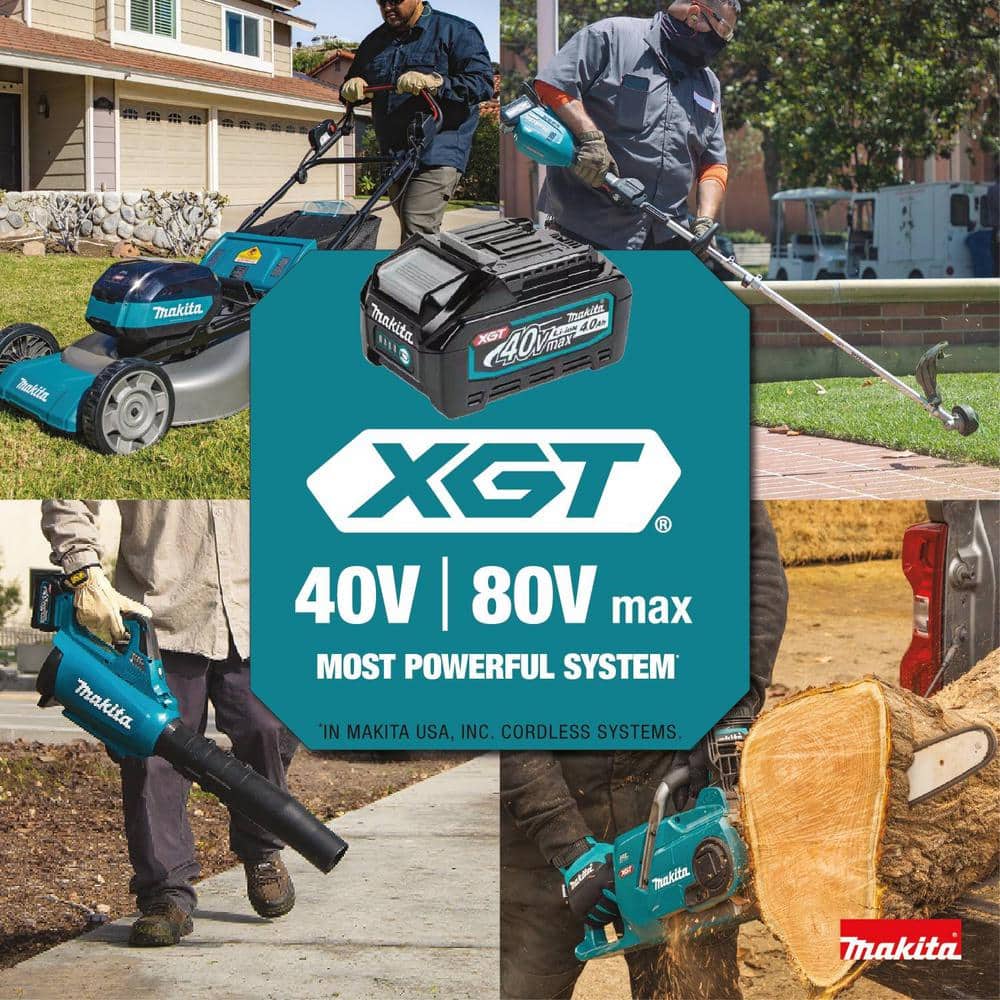 Makita 40V max XGT Brushless Cordless 21 in. Walk Behind Self-Propelled Commercial Lawn Mower Kit (8.0Ah)