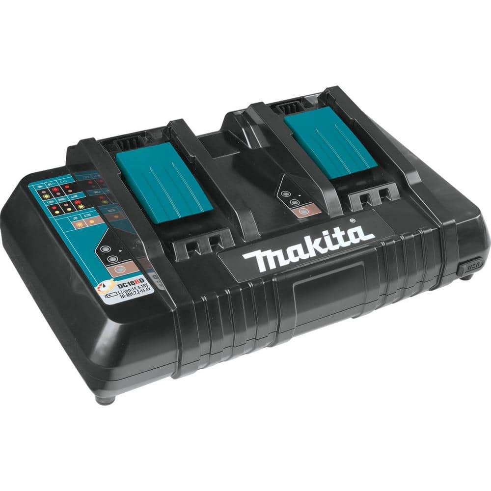 Makita 18 in. 18V X2 (36V) LXT Walk Behind Self Propelled Lawn Mower Kit w/4 Batteries(5.0 Ah) with 18V X2 (36V) LXT Blower
