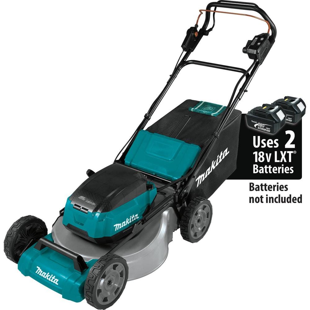 Makita 21 in. 18V X2 (36V) LXT Lithium-Ion Cordless Walk Behind Self Propelled Lawn Mower Kit with 4 Batteries (5.0 Ah)
