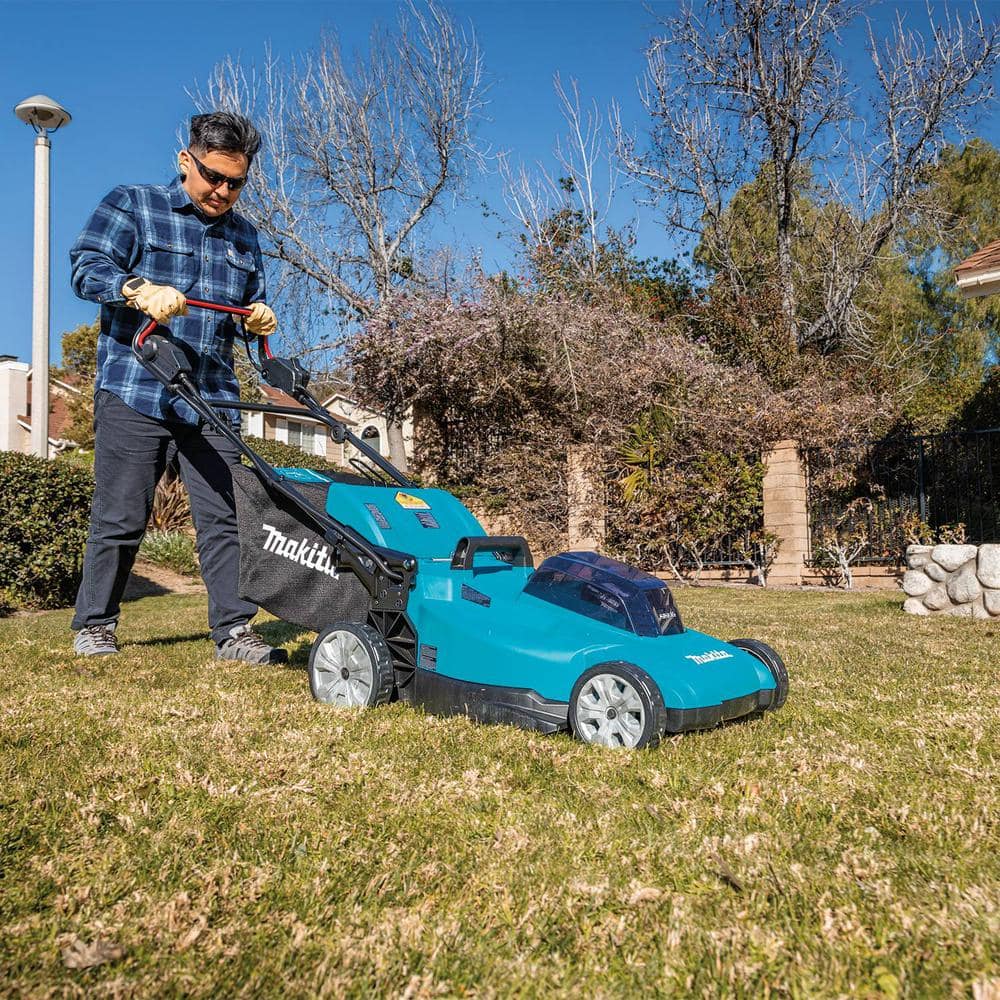 Makita 18V X2 (36V) LXT Lithium-Ion Cordless 19 in. Walk Behind Self-Propelled Lawn Mower Kit w/4 batteries (5.0Ah)