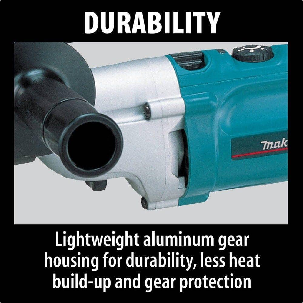 Makita 6.6 Amp 1/2 in. Corded Variable Speed Hammer Drill with Torque Limiter Side Handle Depth Gauge Chuck Key Hard Case
