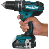 Makita 18V LXT Lithium‑Ion 1/2 in. Compact Cordless Hammer Driver‑Drill Kit with (2) 2.0Ah Batteries, Rapid Charger and Hard Case