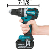 Makita 18V 5.0Ah LXT Lithium‑Ion Compact Brushless Cordless 1/2 in. Hammer Driver‑Drill Kit (XPH12T)