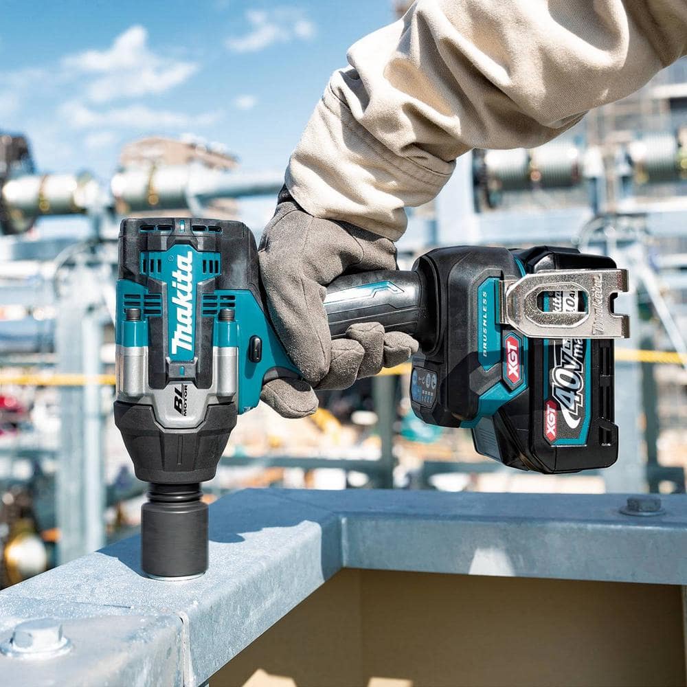Makita 40V max XGT Brushless Cordless 4-Speed Mid-Torque 1/2 in. Impact Wrench Kit w/Detent Anvil, 2.5Ah