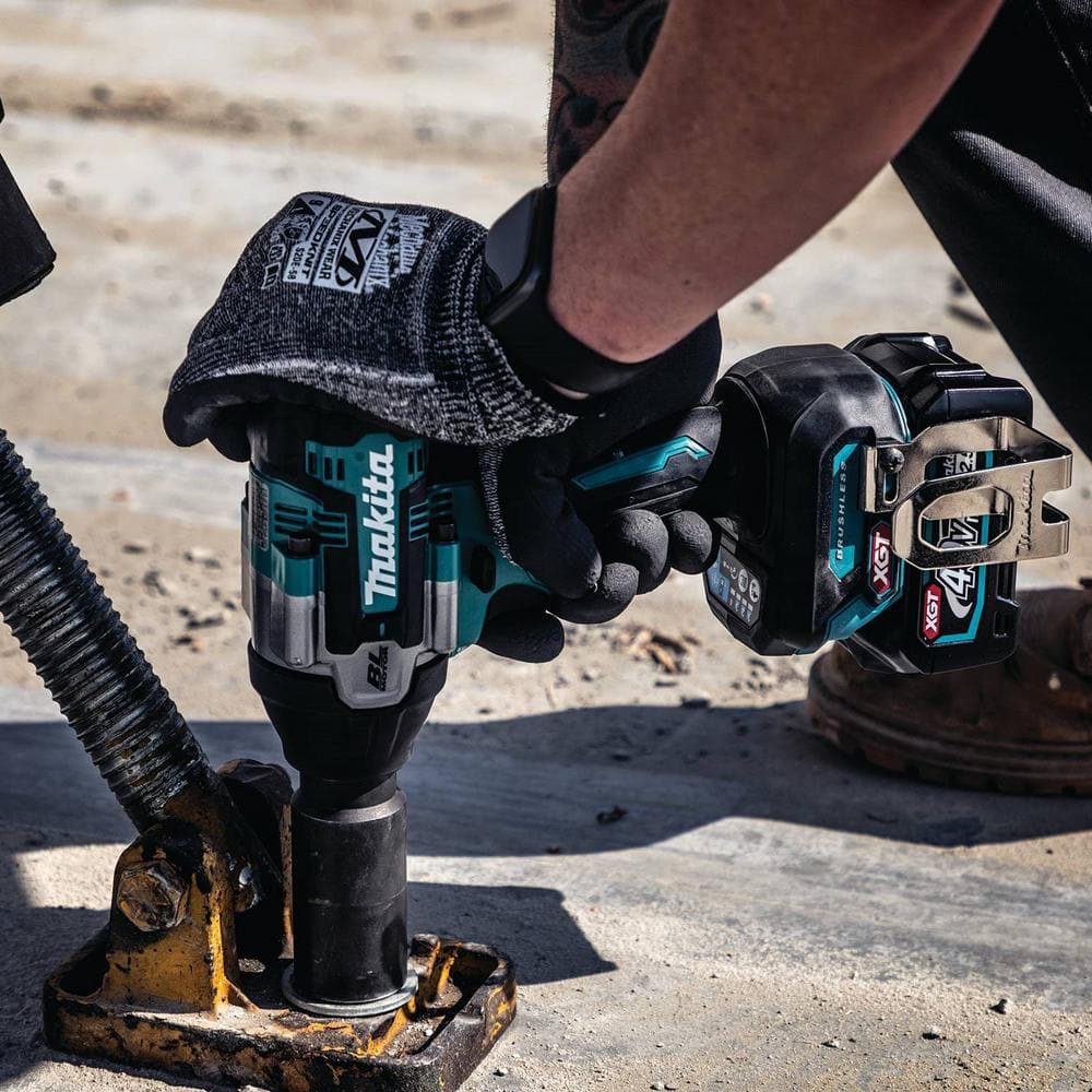 Makita 40V max XGT Brushless Cordless 4-Speed Mid-Torque 1/2 in. Impact Wrench Kit w/Detent Anvil, 2.5Ah