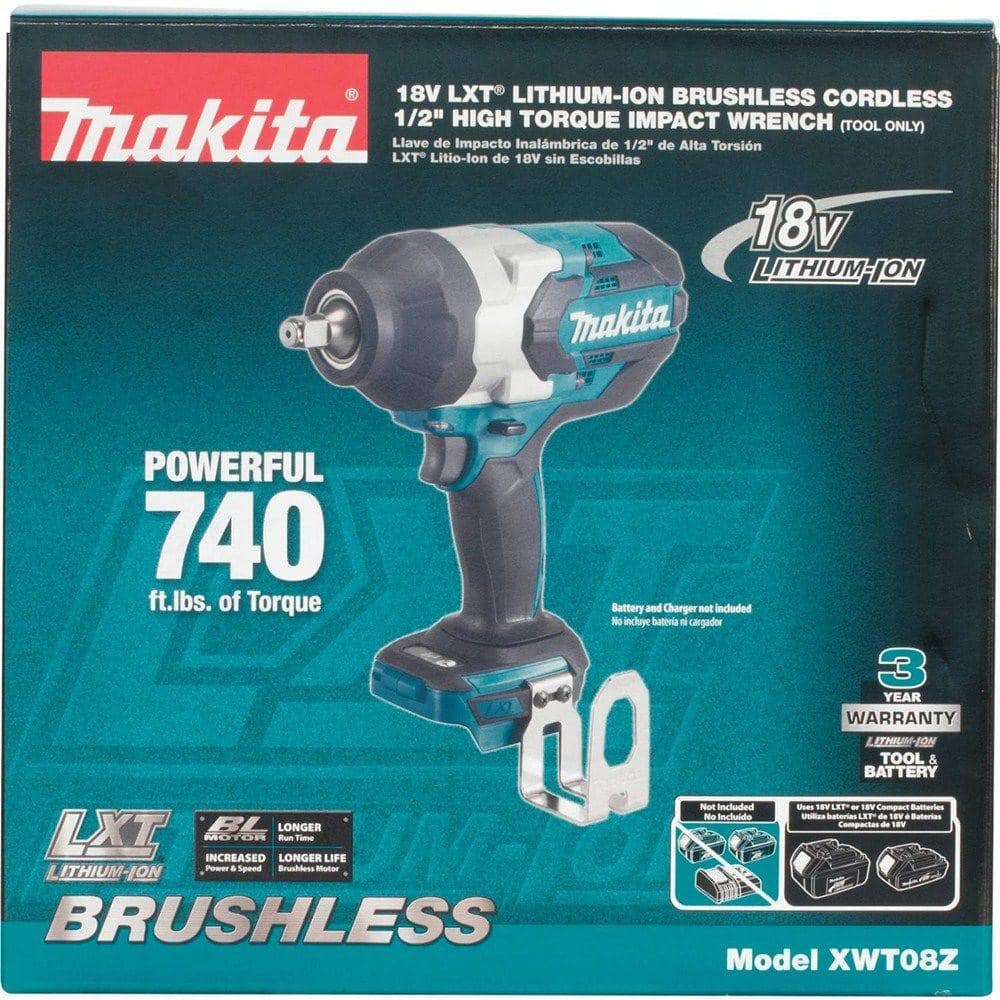Makita 18V LXT Lithium-Ion Brushless Cordless High Torque 1/2 in. 3-Speed Drive Impact Wrench (Tool-Only)