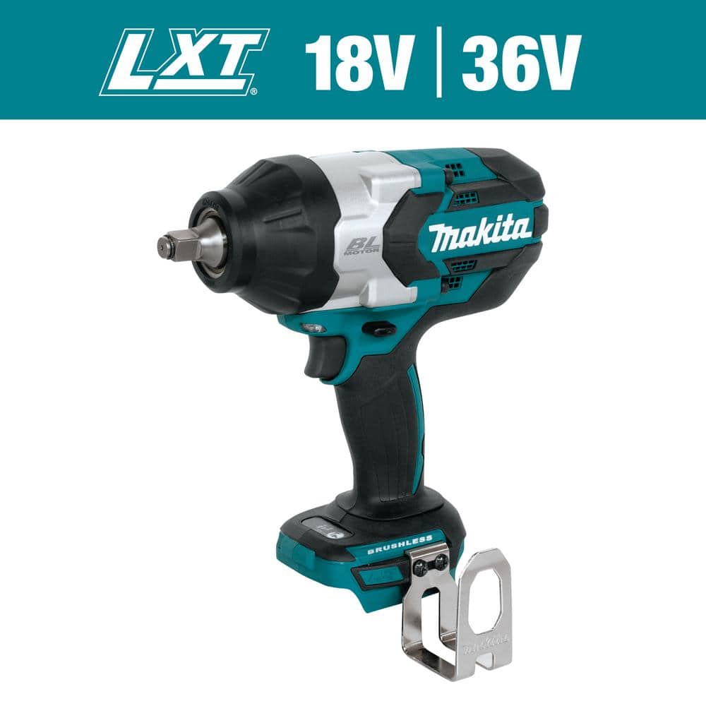 Makita 18V LXT High-Torque 1/2 in Sq. Drive Impact Wrench with bonus 18V 4.0Ah LXT Lithium-Ion Battery and Charger Starter Pack