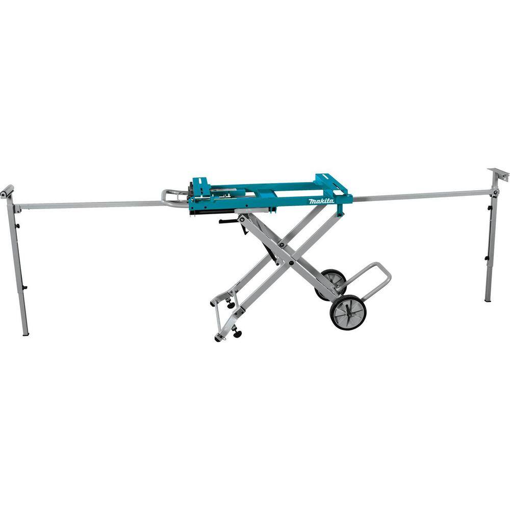 Makita 15-Amp 12 in. Dual-Bevel Sliding Compound Miter Saw with Laser and Portable Rise Miter Saw Stand, LS1219L + WST05