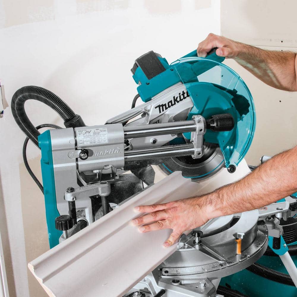Makita 15 Amp 10 in. Dual Bevel Sliding Compound Miter Saw with Laser