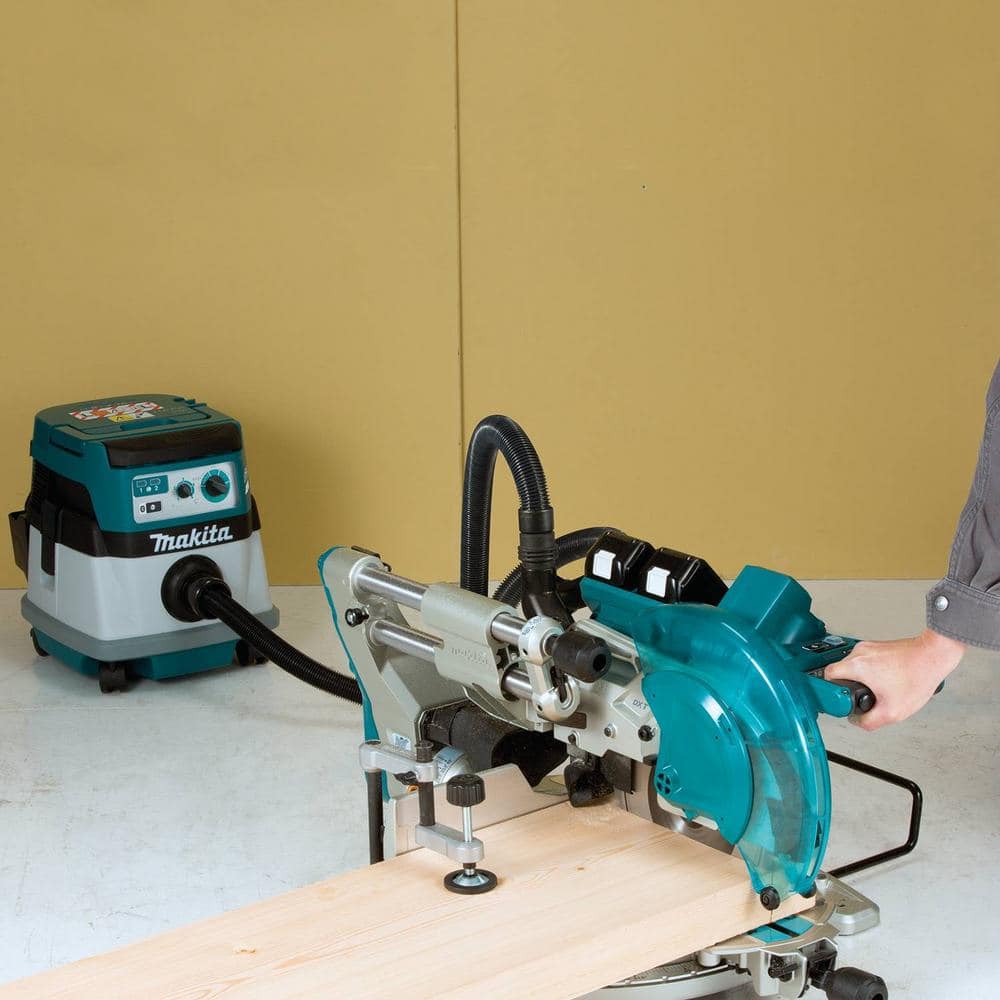 Makita 18V X2 LXT (36V) Brushless Cordless 10 in. Dual-Bevel Sliding Compound Miter Saw Kit with Laser, 5.0Ah Batteries (XSL04PTU)