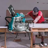 Makita 18V 5.0Ah X2 LXT Lithium‑Ion (36V) Brushless Cordless 10 in. Dual‑Bevel Sliding Compound Miter Saw with Laser Kit