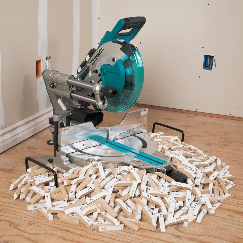 Makita 18V 5.0Ah X2 LXT Lithium‑Ion (36V) Brushless Cordless 10 in. Dual‑Bevel Sliding Compound Miter Saw with Laser Kit