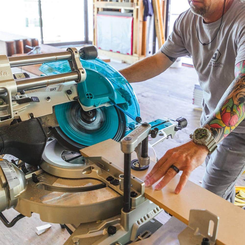 Makita 18V X2 LXT Lithium‑Ion (36V) 12 in. Brushless Dual‑Bevel Sliding Compound Miter Saw, AWS Capable (Tool‑Only)