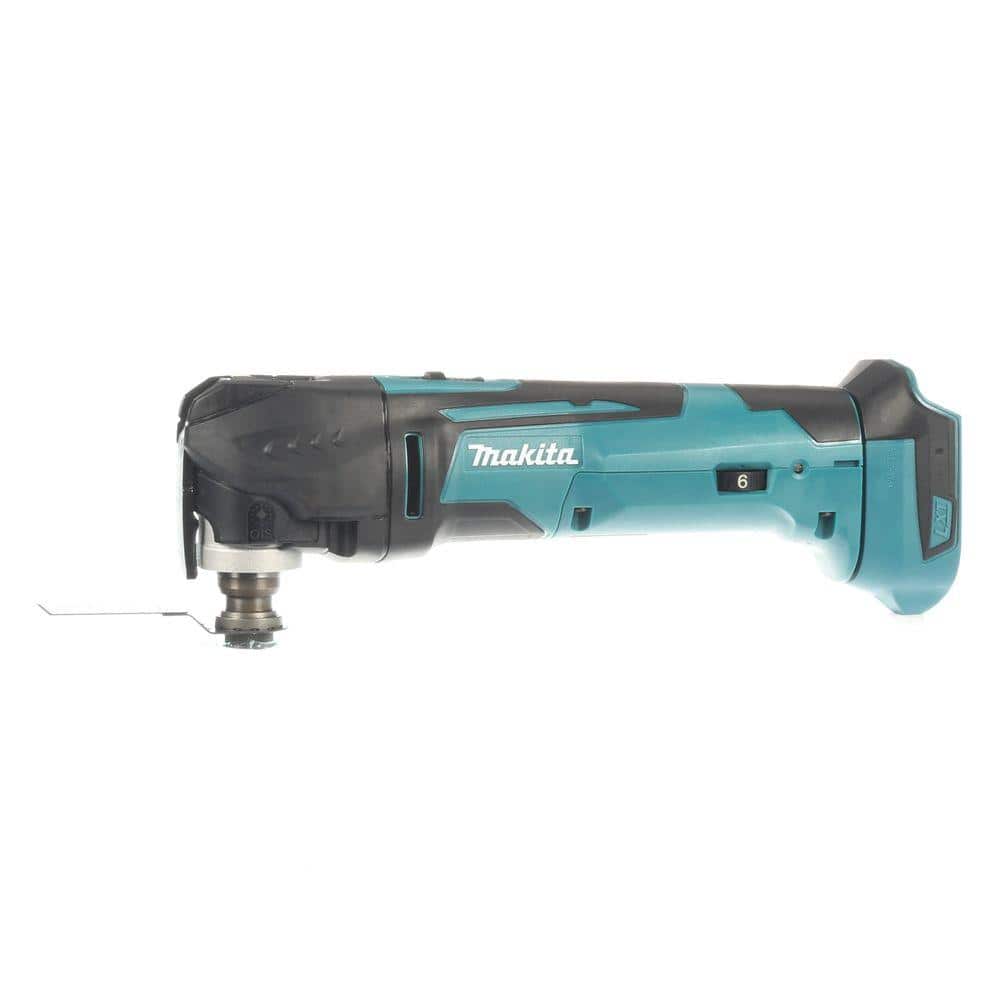 Makita 18V LXT Lithium-Ion Cordless Variable Speed Oscillating Multi-Tool (Tool-Only) With Blade and Accessory Adapters