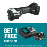 Makita 18V LXT Sub-Compact StarlockMax Oscillating Multi-Tool with bonus 18V 4.0Ah LXT Lithium-Ion Battery and Charger Pack