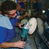 Makita 10 Amp 7 in. Corded Variable Speed Hook and Loop Sander/Polisher w/ Soft Start, Backing Pad, Side Handle and Loop Handle