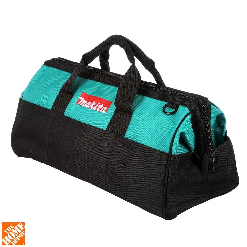 Makita 10 Amp 7 in. Corded 3,000 RPM Variable Speed Polisher with Side Handle, Wool Bonnet and 21 in. Contractor Bag