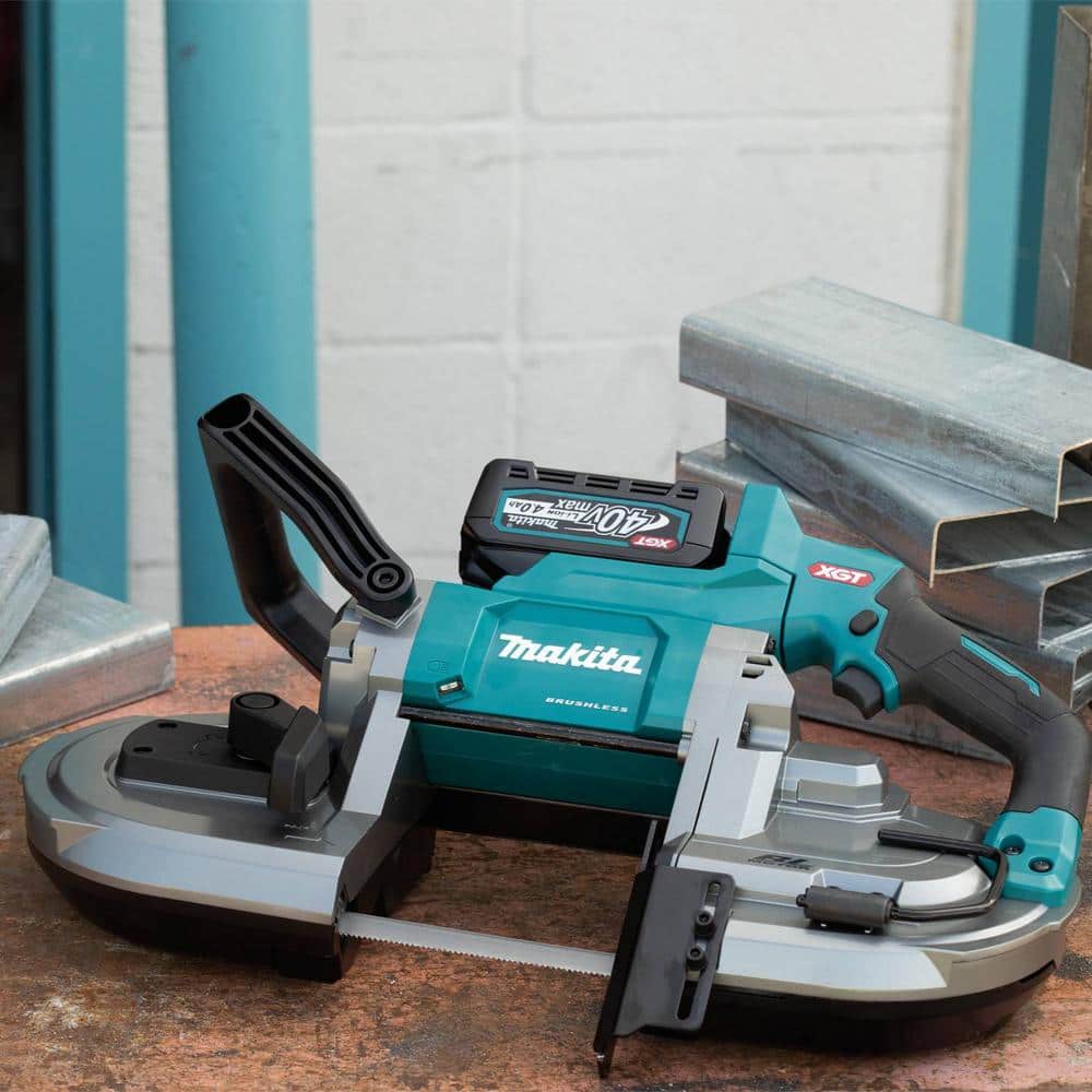 Makita 40V max XGT Brushless Cordless Deep Cut Portable Band Saw Kit, 4.0Ah