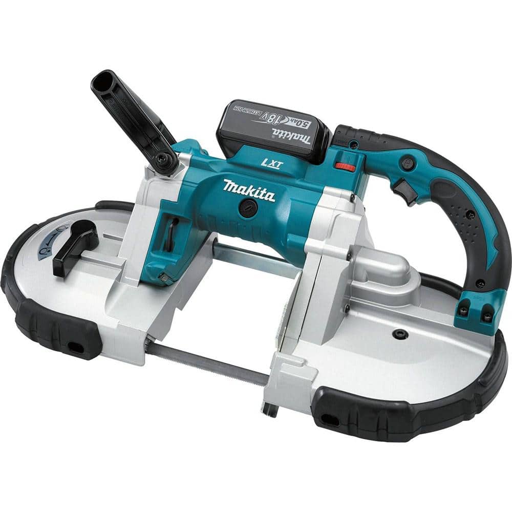 Makita 18V LXT 5.0Ah Lithium‑Ion Cordless Portable Band Saw Kit with Bonus 5.0Ah Battery Pack