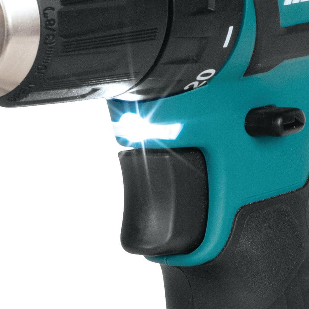 Makita 12V max CXT Lithium‑Ion 3/8 in. Brushless Cordless Driver‑Drill Kit with (2) 2.0Ah Batteries, Charger and Hard Case
