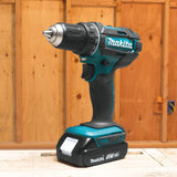 Makita 1.5Ah 18V LXT Lithium‑Ion Compact Cordless 1/2 in. Driver‑Drill Kit (XFD10SY)