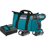 Makita 1.5Ah 18V LXT Lithium‑Ion Compact Cordless 1/2 in. Driver‑Drill Kit (XFD10SY)