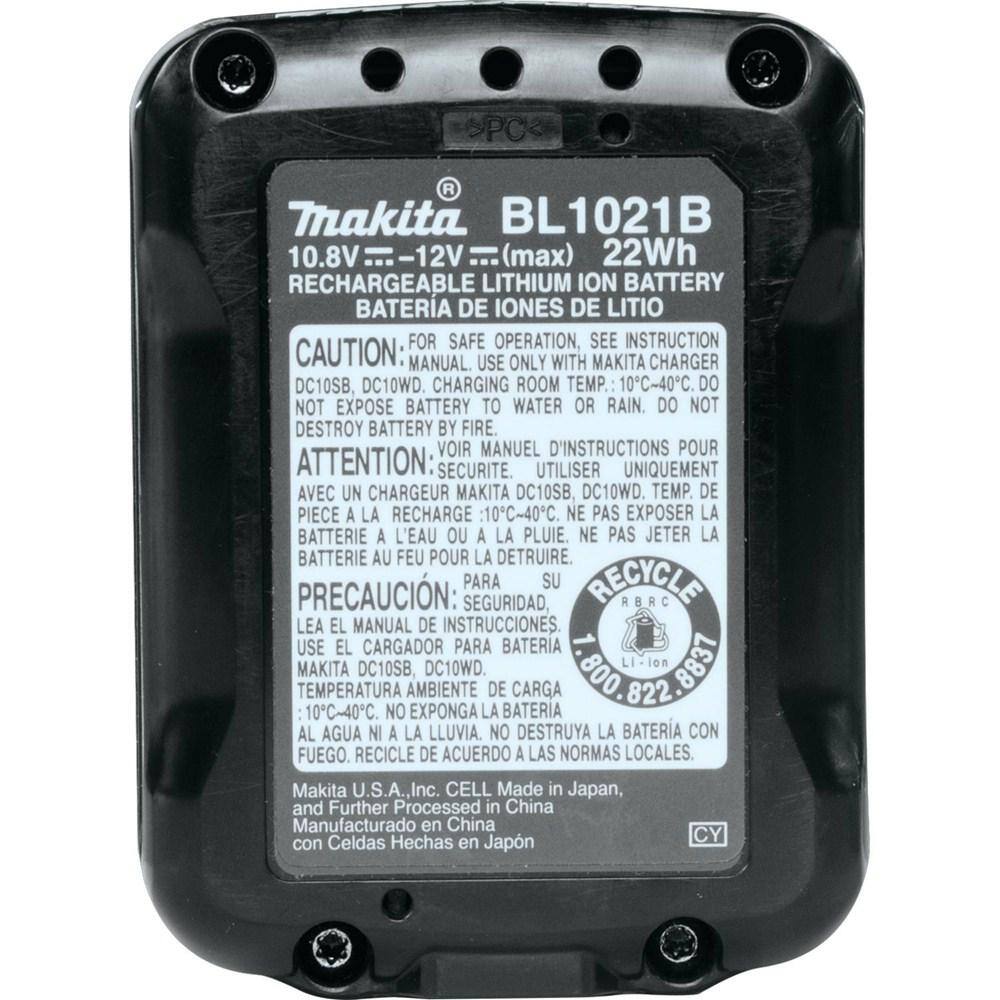 Makita 12V max CXT Lithium‑Ion Compact Battery Pack 2.0Ah with Charger Starter Kit