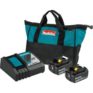 Makita 18-Volt LXT 4.0Ah Battery & Rapid Optimum Charger Starter Pack with Bonus 18V LXT Cordless Jig Saw (Tool-Only)