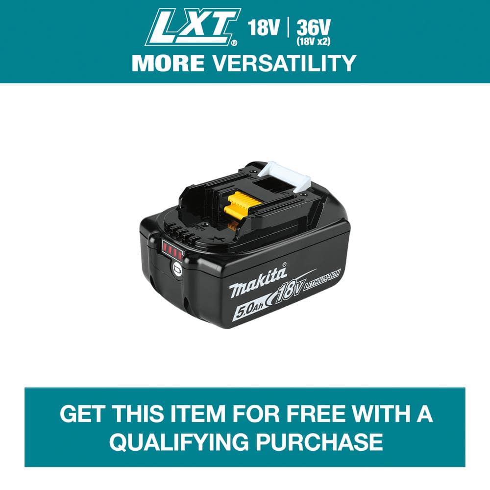 Makita 18V LXT Lithium-Ion High Capacity Battery Pack 5.0Ah with Fuel Gauge