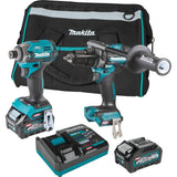 Makita 40-Volt maximum XGT Brushless Cordless 2-Piece, Combo Kit (Hammer Driver-Drill/Impact Driver) 2.5Ah/4.0Ah