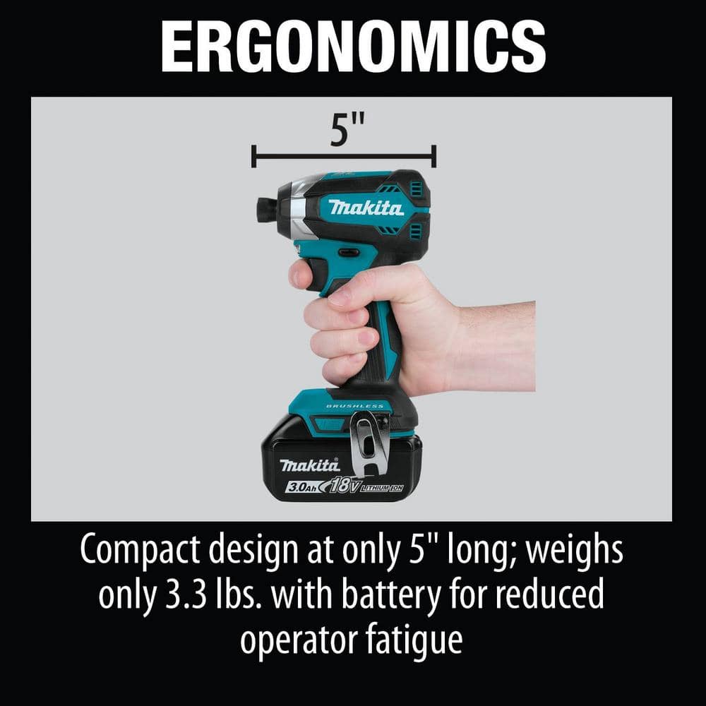 Makita 18V LXT Lithium-ion Brushless Cordless 2-Piece Combo Kit 3.0Ah Driver-Drill/ Impact Driver