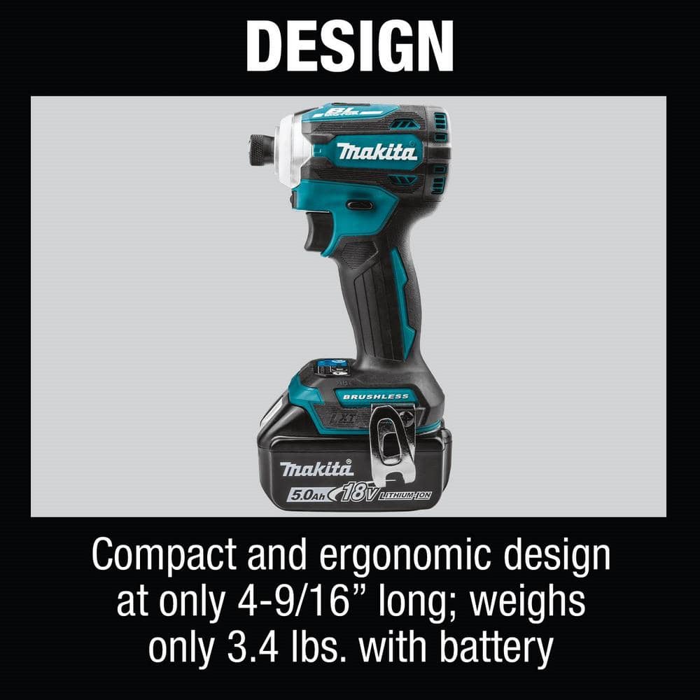 Makita 18V LXT Lithium-Ion Brushless Cordless Combo Kit 5.0 Ah (2-Piece) with bonus 18V LXT Lithium-Ion Reciprocating Saw