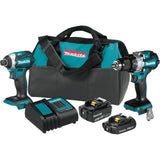 Makita 18-Volt LXT Lithium-ion Brushless Cordless 2-piece Combo Kit (Hammer Drill/Impact Driver) 2.0Ah/4.0Ah