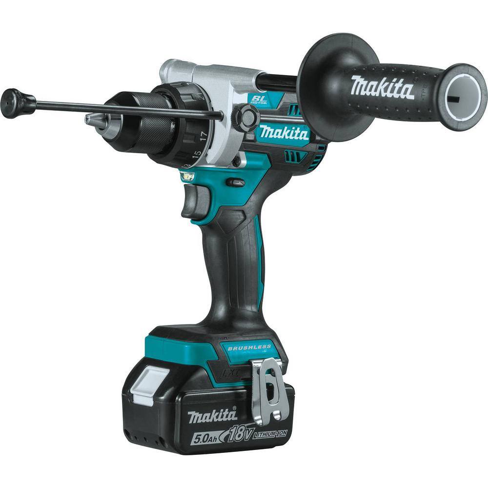Makita 18V LXT Lithium-Ion Brushless Cordless Combo Kit (Hammer Drill/ Impact Driver/ Circular Saw/ Flashlight) 5.0Ah