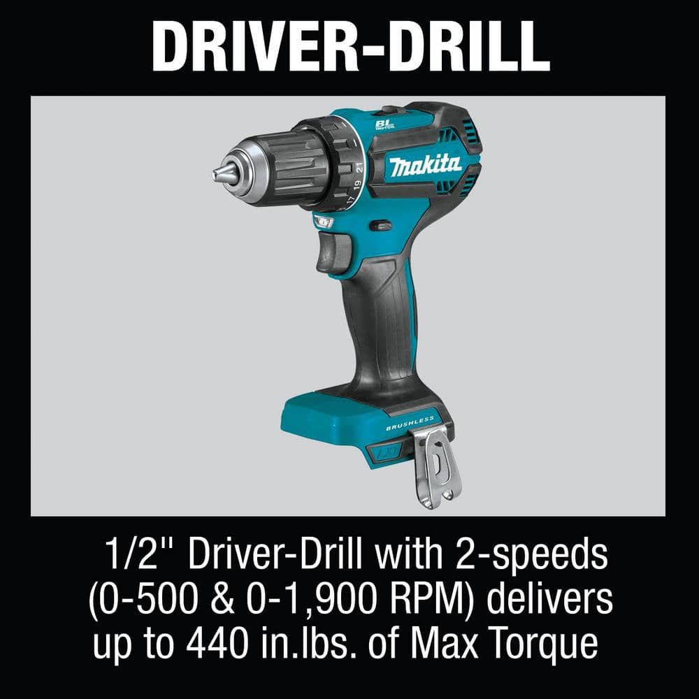 Makita 18-Volt LXT Lithium‑Ion Cordless 6‑Piece Combo Kit (Driver‑Drill/Impact Driver/Circular Saw/Multi‑Tool/Radio/Light), 3.0Ah