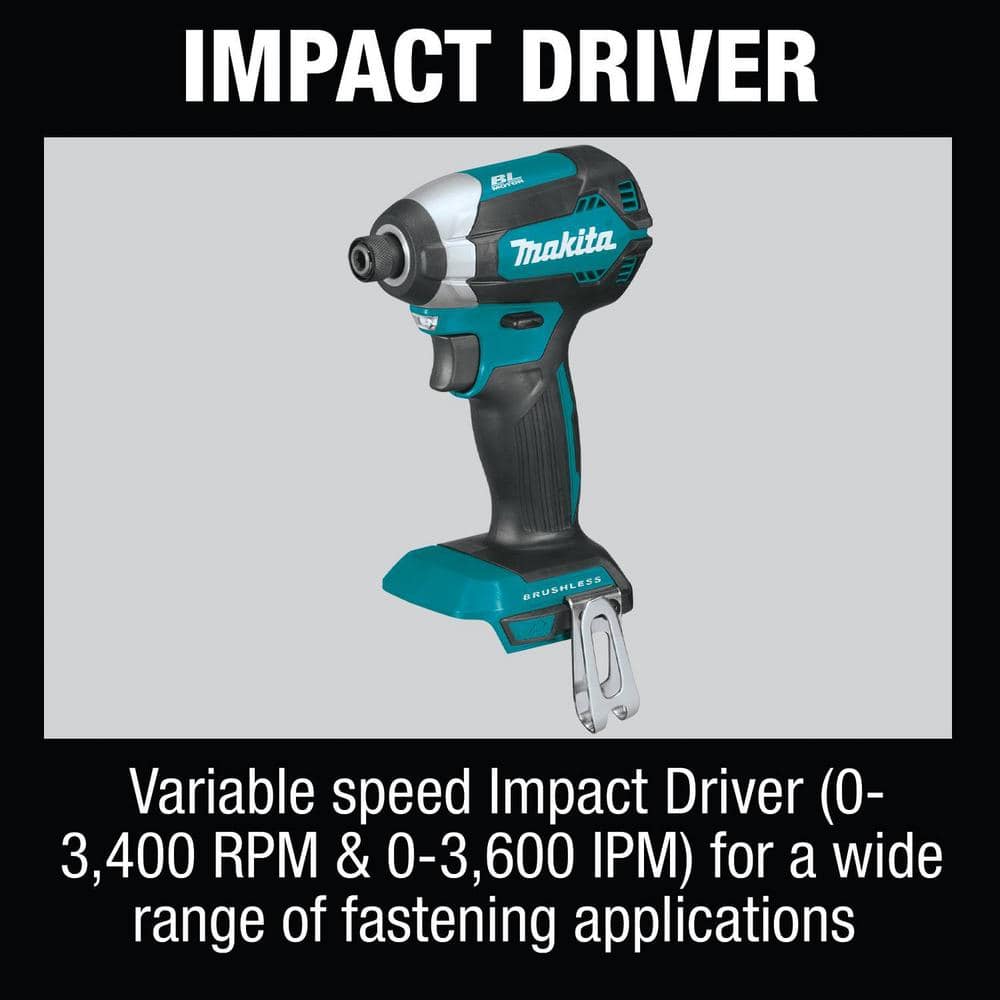 Makita 18-Volt LXT Lithium‑Ion Cordless 6‑Piece Combo Kit (Driver‑Drill/Impact Driver/Circular Saw/Multi‑Tool/Radio/Light), 3.0Ah