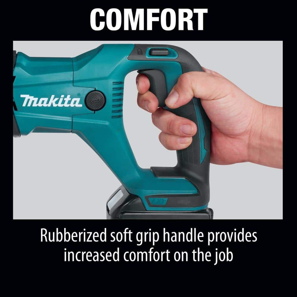 Makita 18V LXT Lithium‑Ion Cordless Reciprocating Saw Kit, 5.0Ah (XRJ04T)