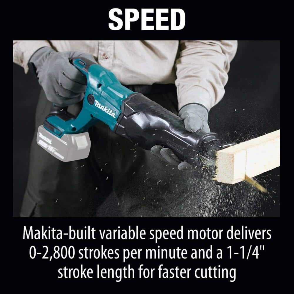 Makita 18V LXT Lithium-Ion Cordless Reciprocating Saw (Tool-Only), XRJ04Z