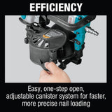 Makita Pneumatic 1-3/4 in. 15 Degree Coil Corded Roofing Nailer