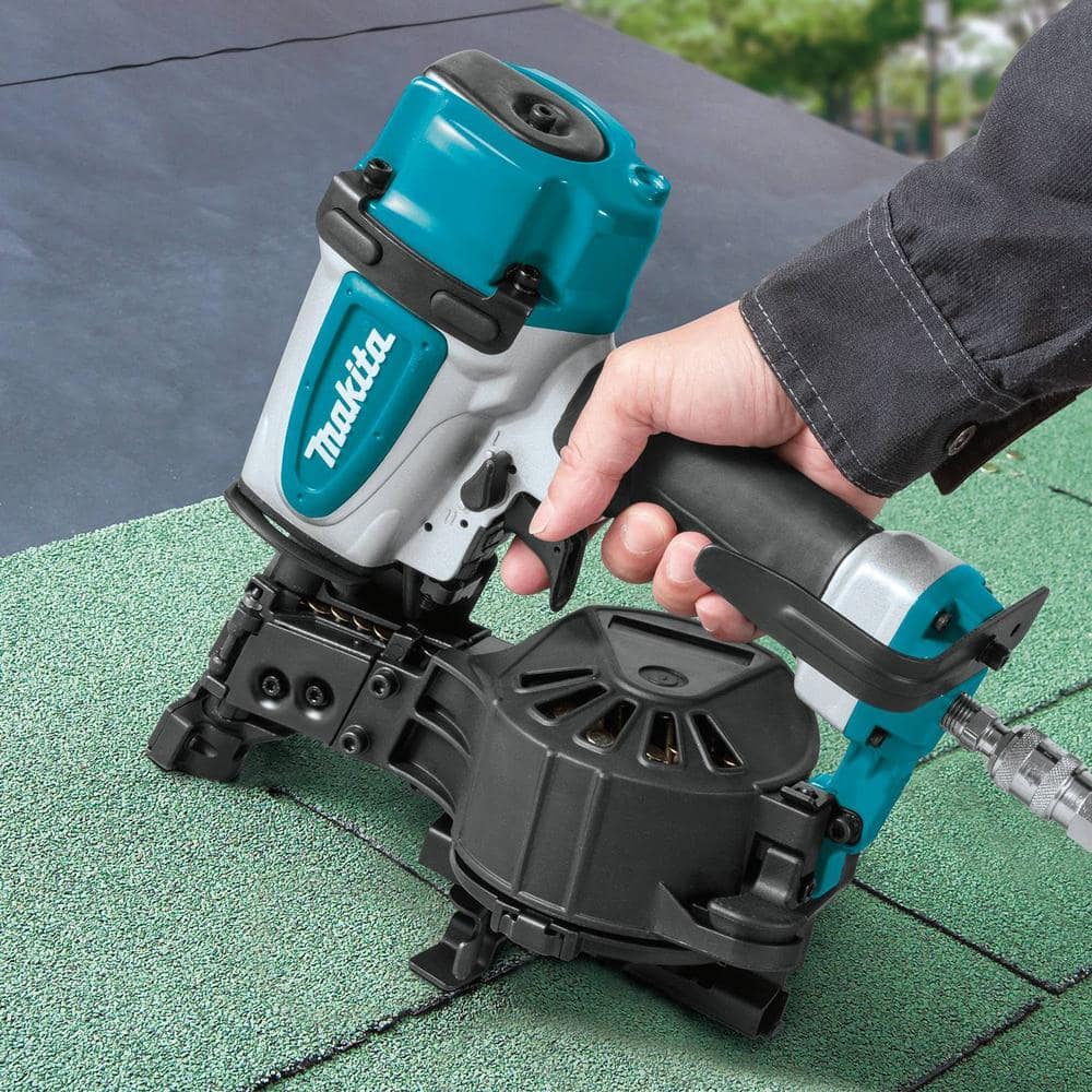 Makita Pneumatic 1-3/4 in. 15 Degree Coil Corded Roofing Nailer