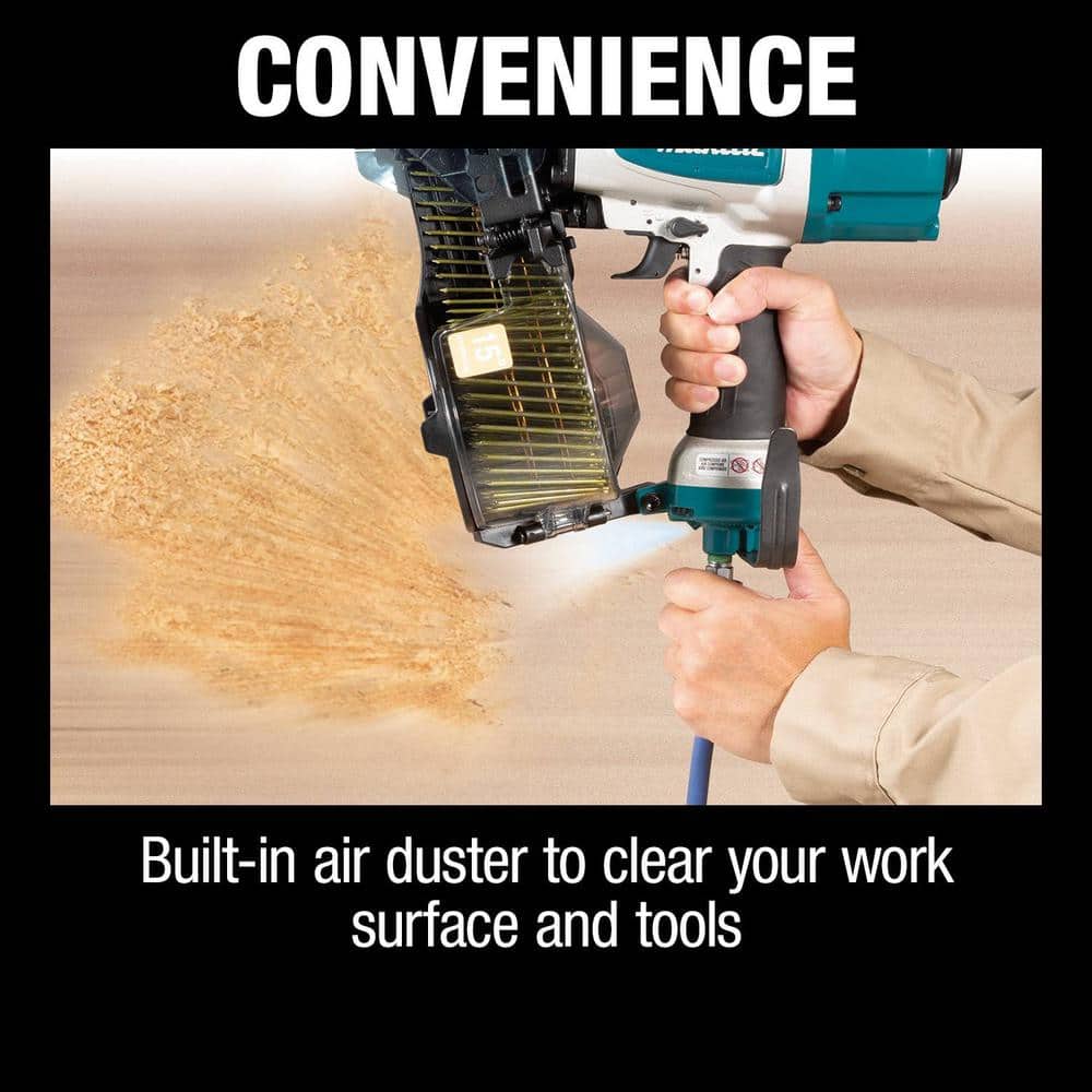 Makita Pneumatic 2-1/2 in. 15° Siding Coil Nailer