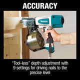 Makita Pneumatic 2-1/2 in. 15° Siding Coil Nailer