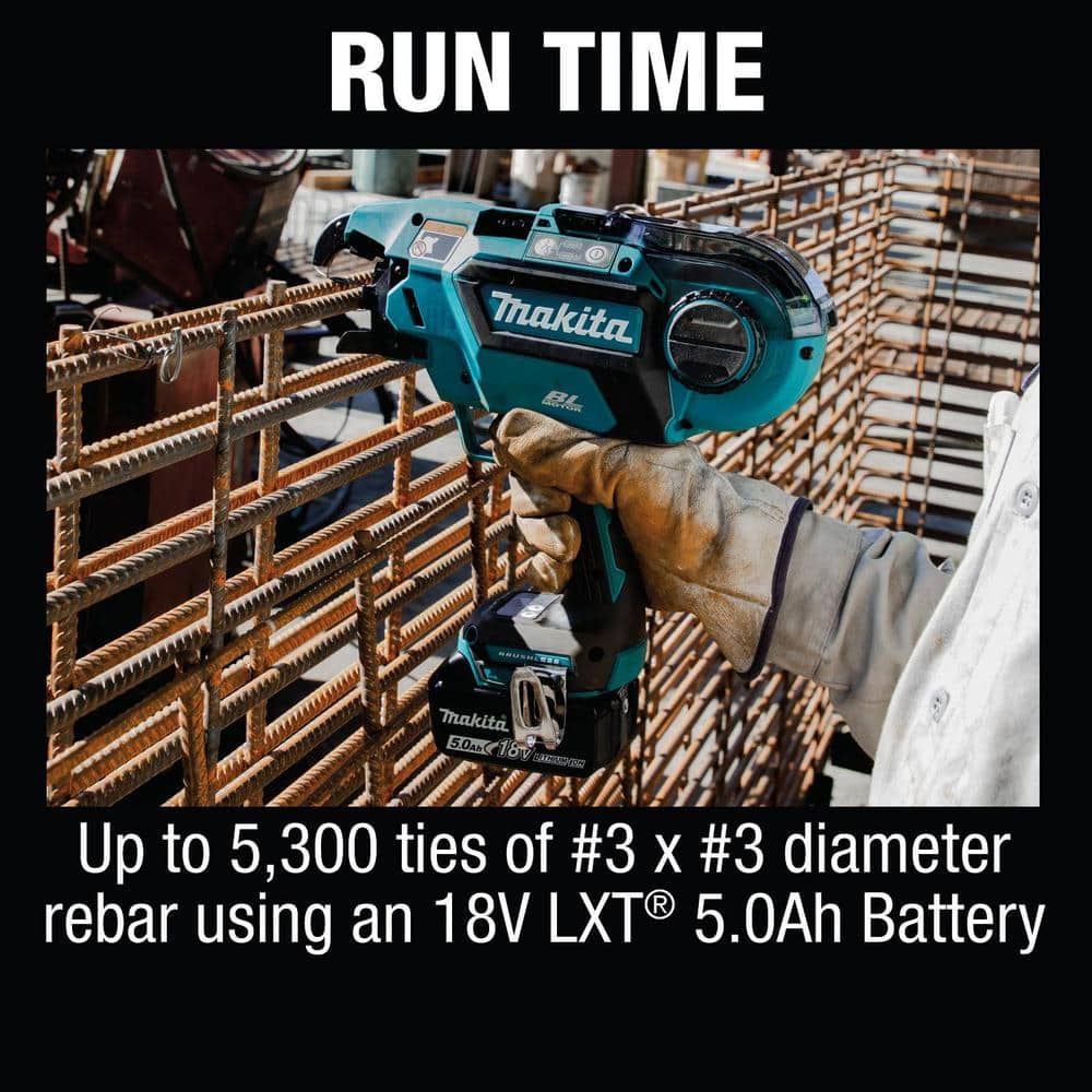 Makita 18V LXT Lithium-Ion Brushless Cordless Rebar Tying Tool Kit (5.0 Ah)