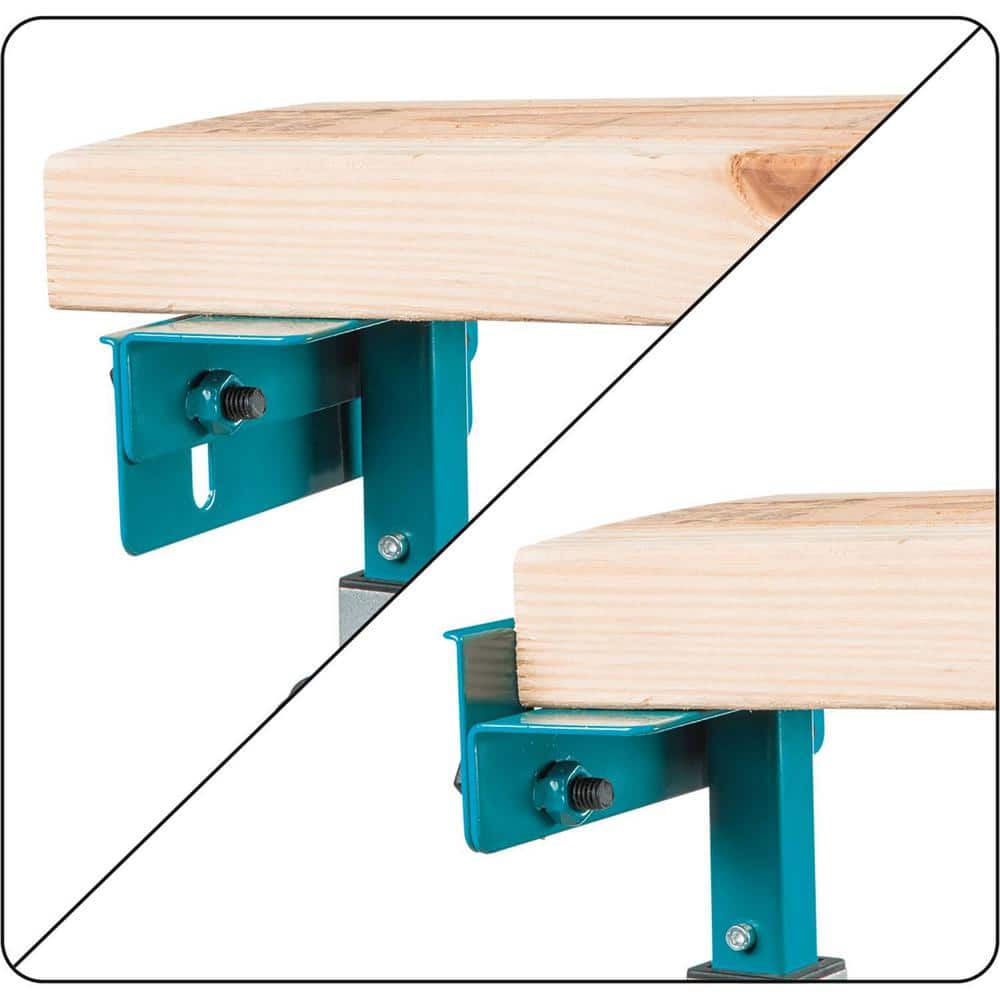 Makita 33.5 in. x 69.5 in. Folding Rolling Miter Saw Stand (WST07)
