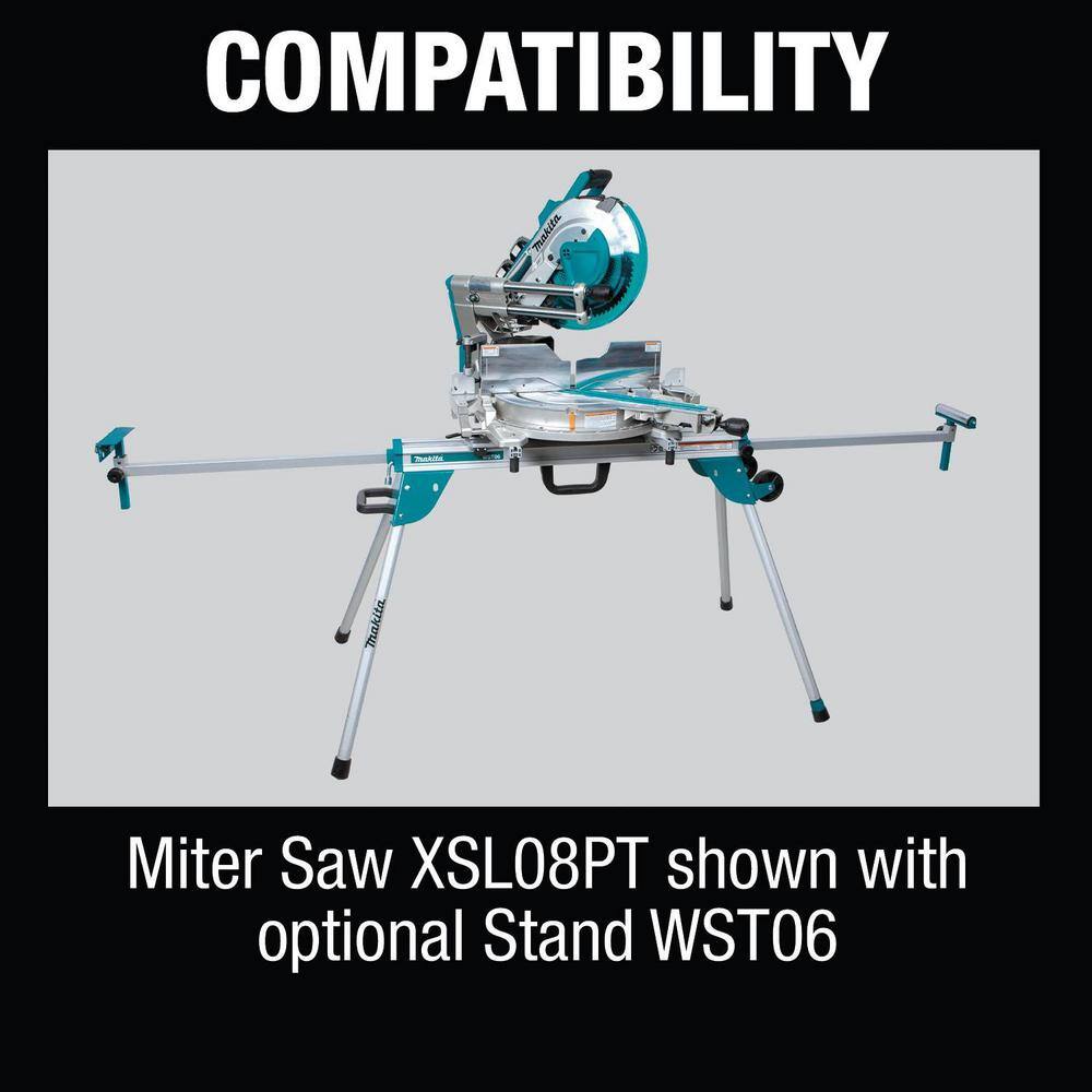 Makita 18V X2 LXT (36V) Brushless 12 in. Dual‑Bevel Sliding Compound Miter Saw with Bonus Compact Folding Miter Saw Stand